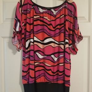 Cato Pink/Orange Blouse